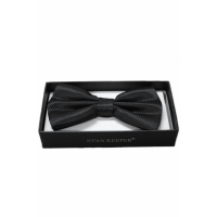Set papion si batista pentru sacou, negru, 12 x 6.5 cm, Ryan Keeper